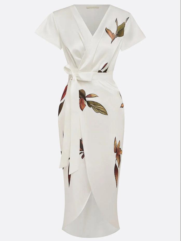 Maisie | Floral Wrap Midi Dress
