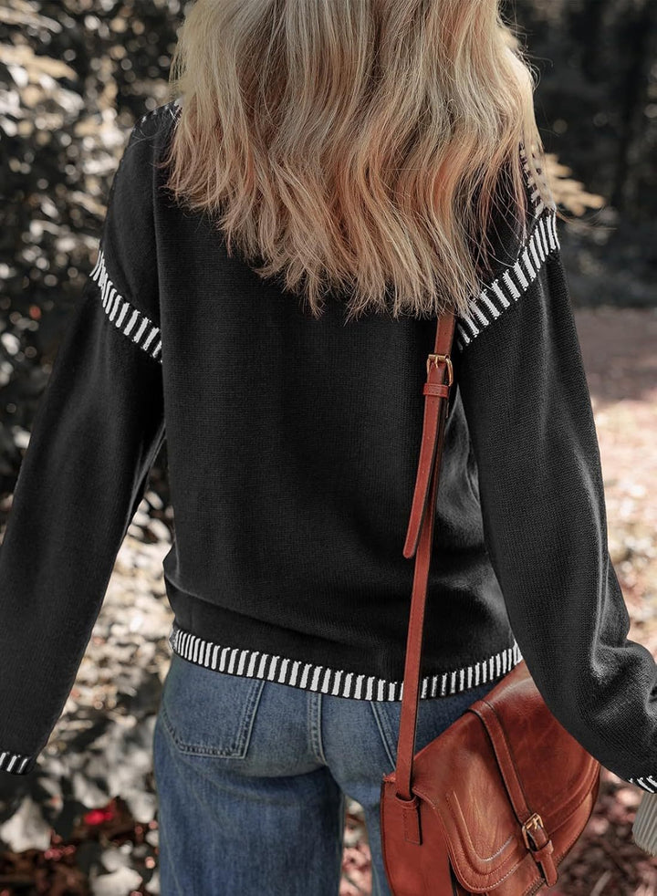 Maria | Chic Contrast Jumper