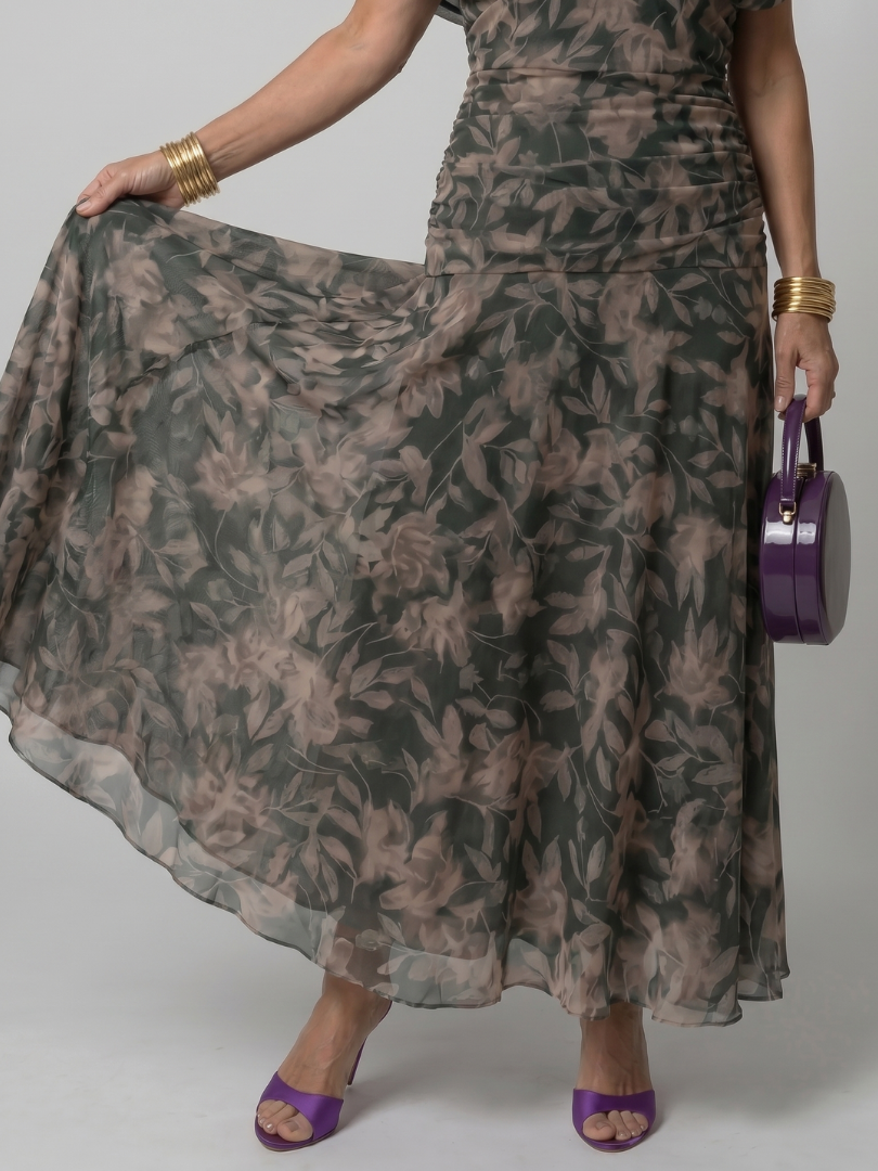 Zenaide | Off Shoulder Midi Dress
