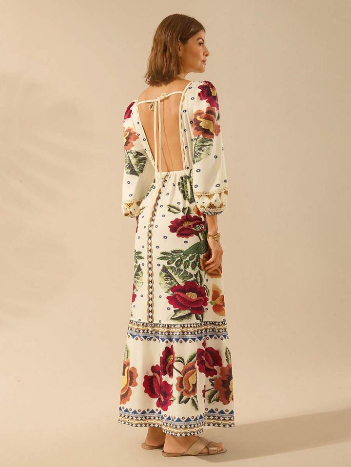 Una | Floral Holiday Dress