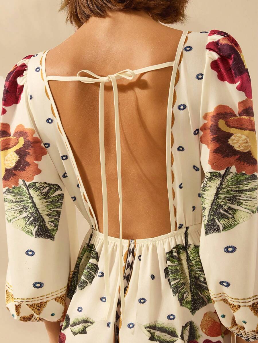 Una | Floral Holiday Dress