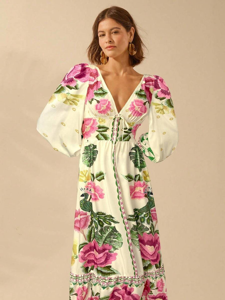 Una | Floral Holiday Dress