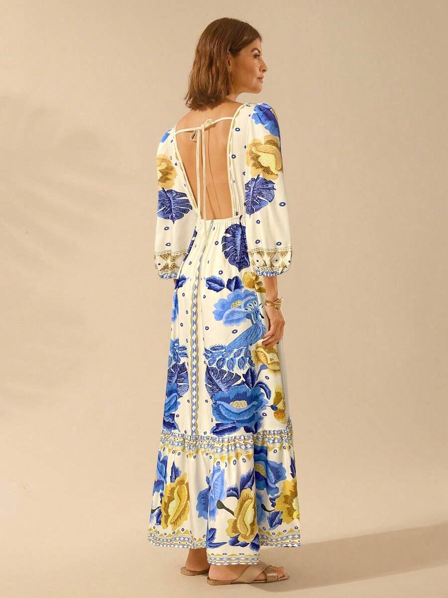 Una | Floral Holiday Dress