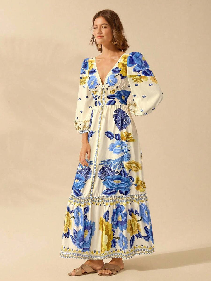 Una | Floral Holiday Dress