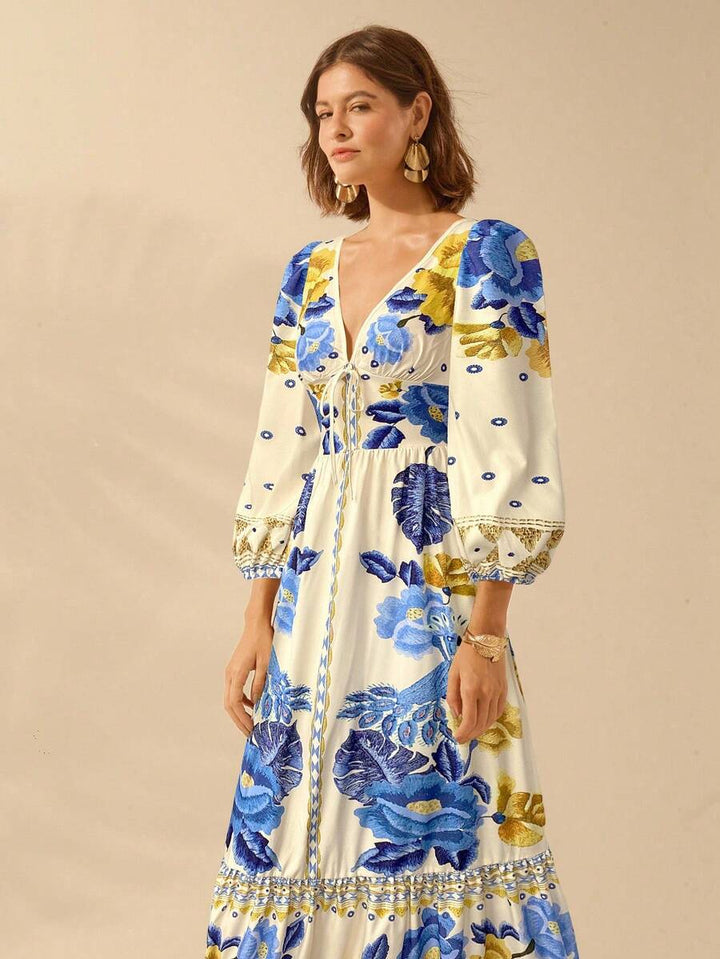 Una | Floral Holiday Dress