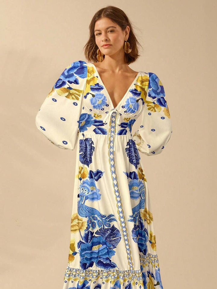 Una | Floral Holiday Dress