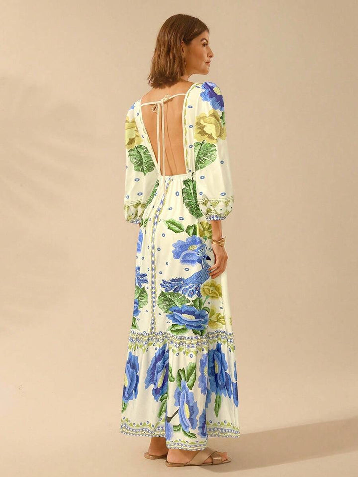 Una | Floral Holiday Dress