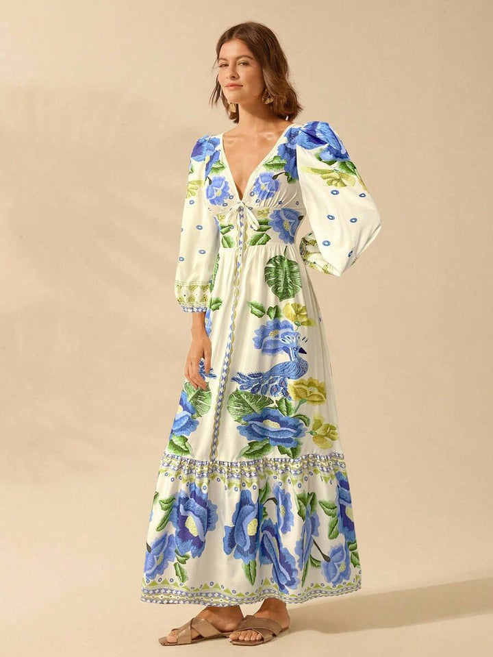 Una | Floral Holiday Dress
