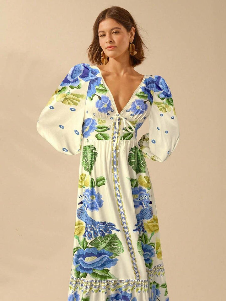Una | Floral Holiday Dress