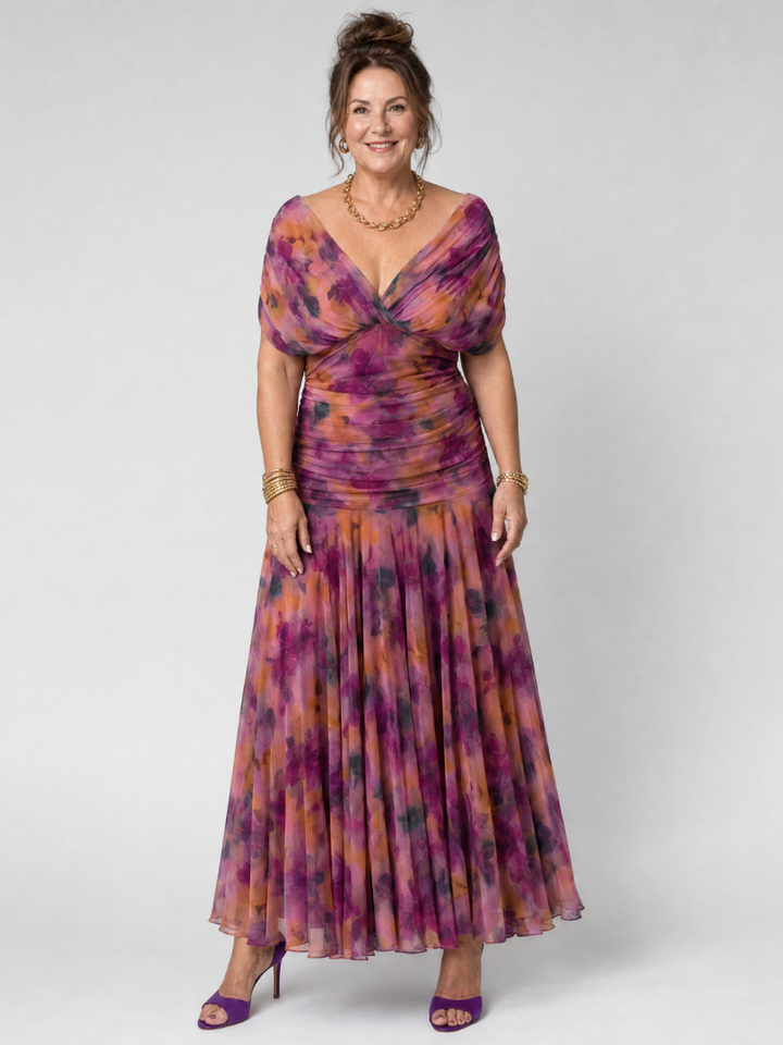 Zenaide | Off Shoulder Midi Dress