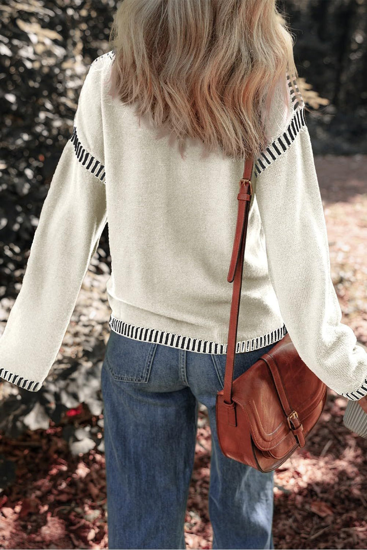 Maria | Chic Contrast Jumper