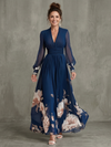 Ziva | Pleated Sheer Sleeve Maxi Dress