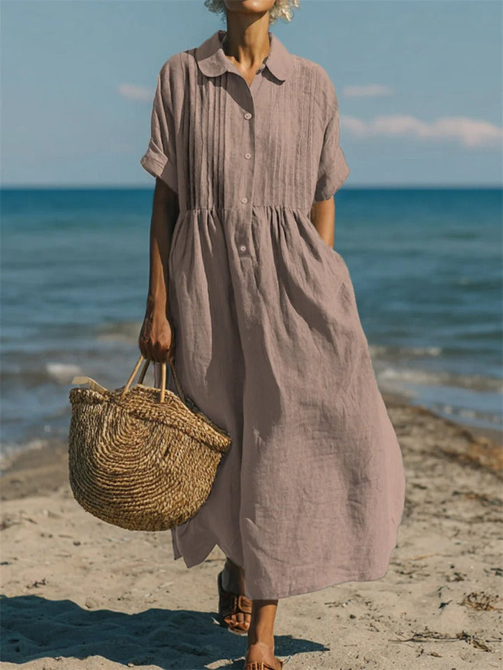 Harriet | Collared Button Dress