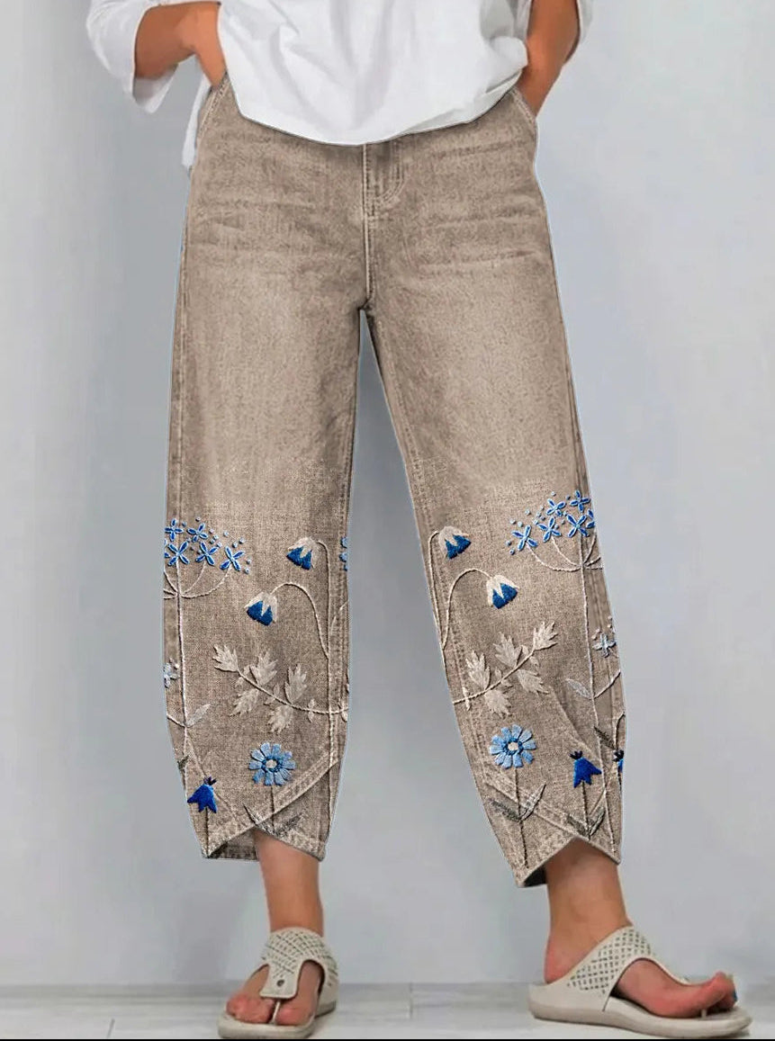 Beatrix Casual Comfort Trousers in Khaki