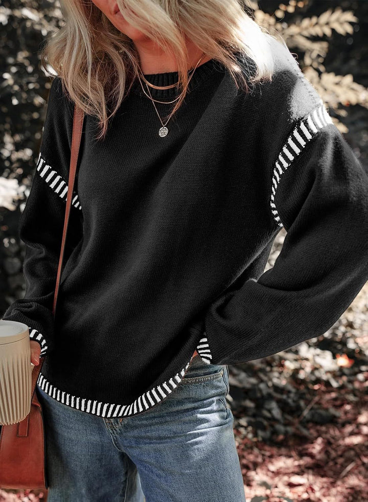 Maria | Chic Contrast Jumper