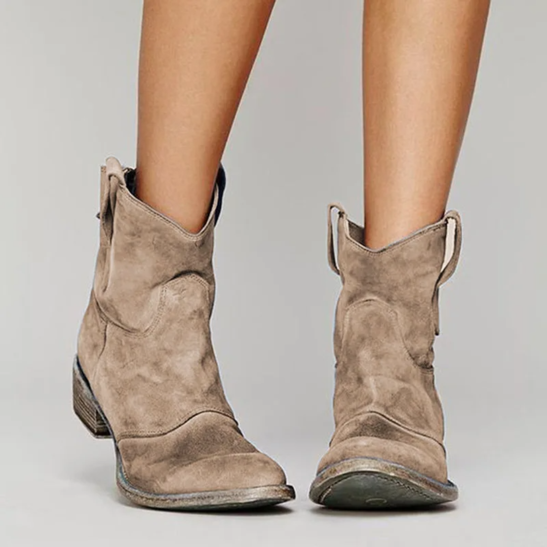 DELIA wide-heel boots