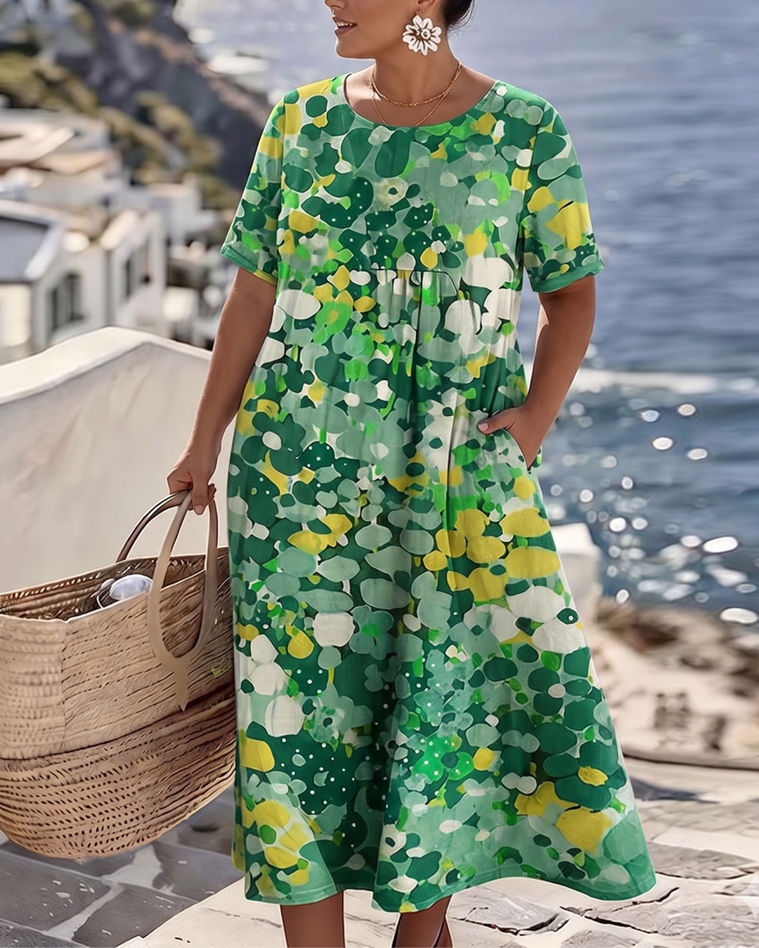 Clover | Floral Summer Midi Dress