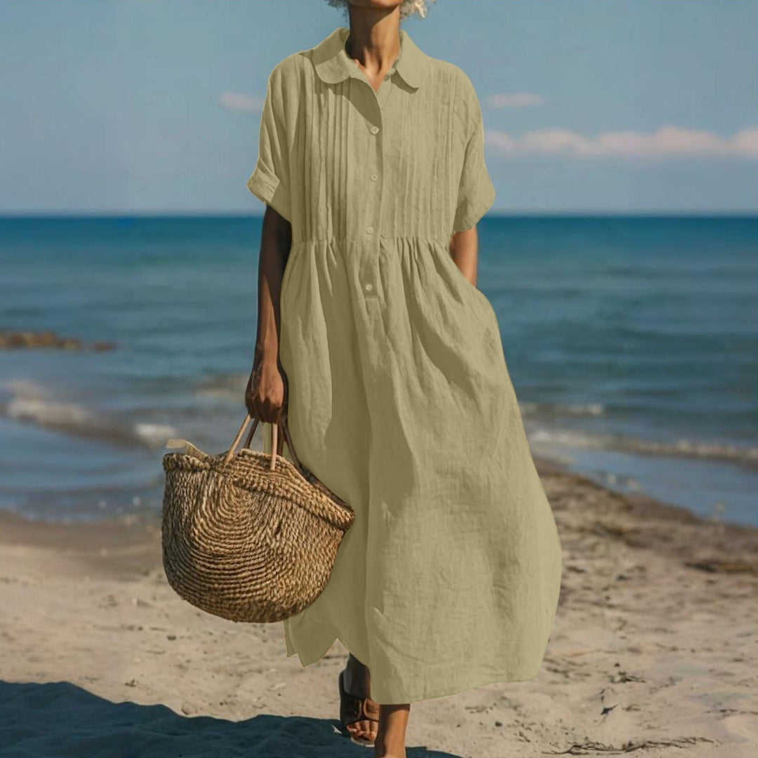 Harriet | Collared Button Dress