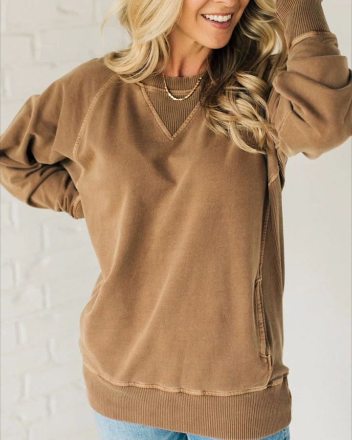 Flor | Ribbed Pocket Jumper