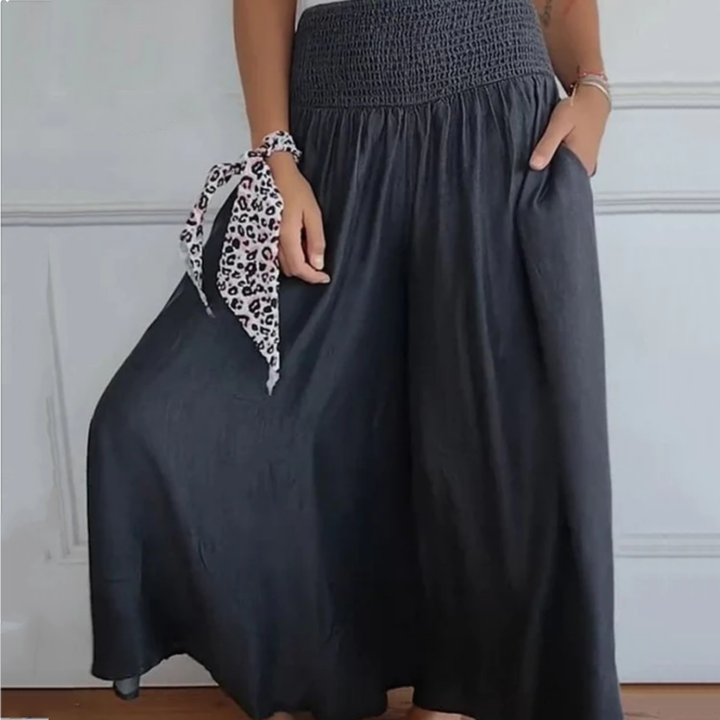 BLYTHE wide-leg trousers printed