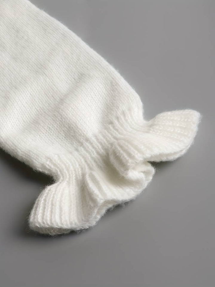 Mara | Plain Jumper With V-Neck and Buttons