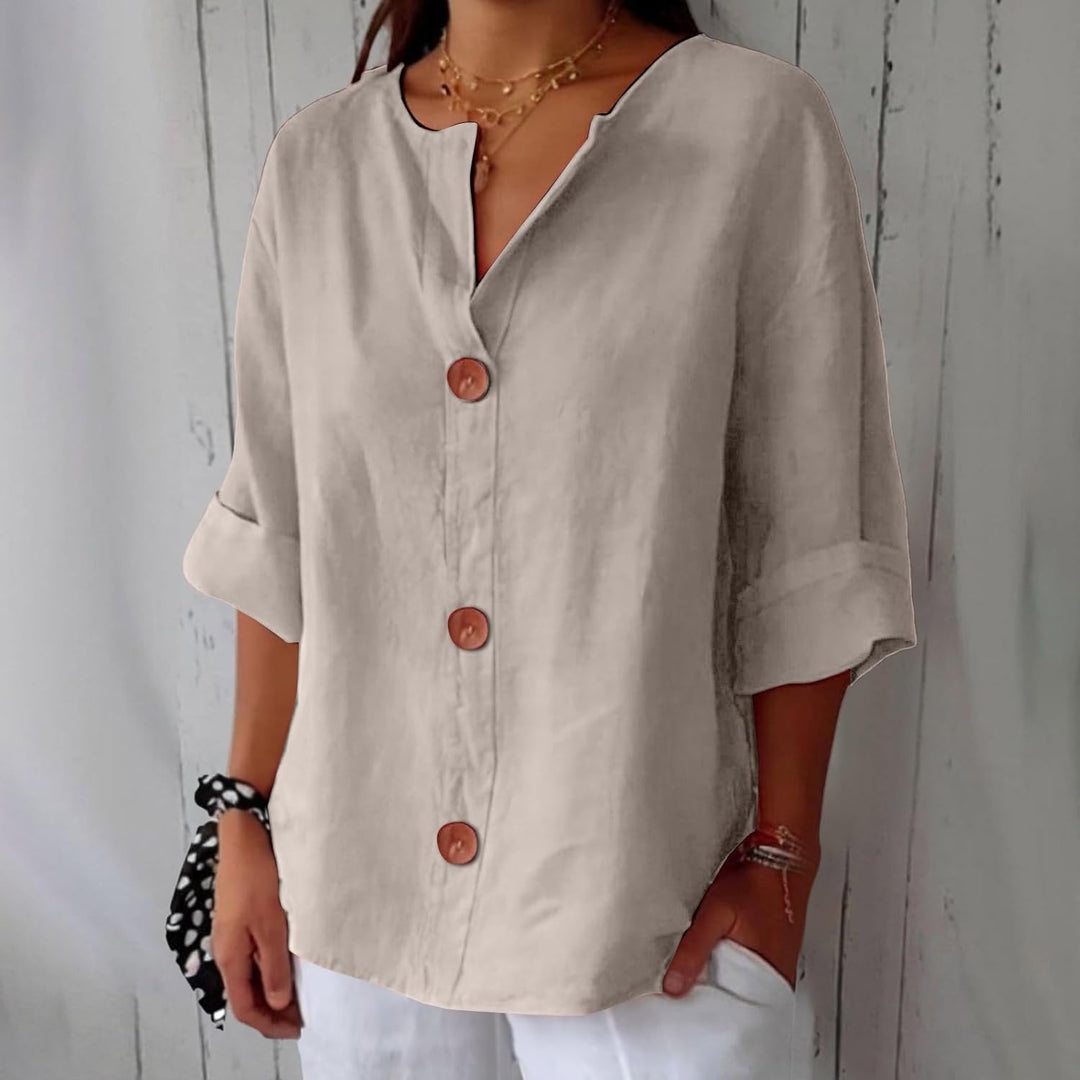 Wren | Relaxed Linen Summer Blouse