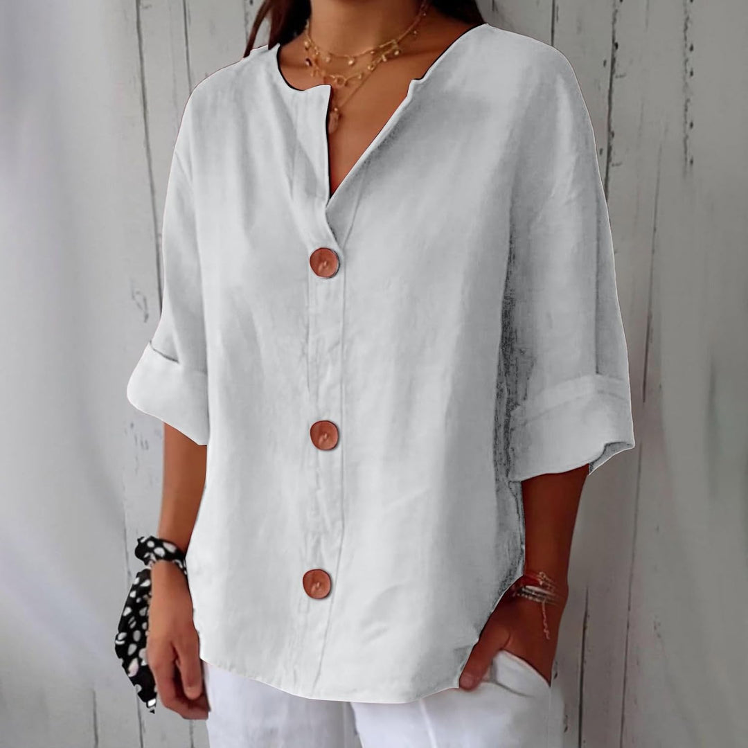 Wren | Relaxed Linen Summer Blouse