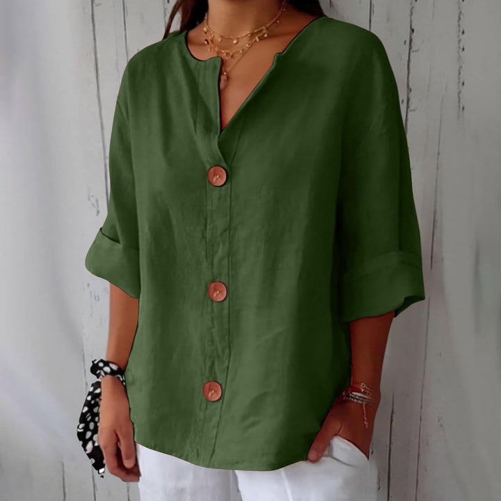 Wren | Relaxed Linen Summer Blouse