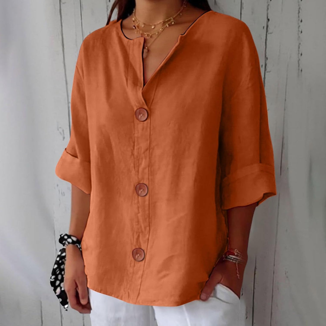 Wren | Relaxed Linen Summer Blouse