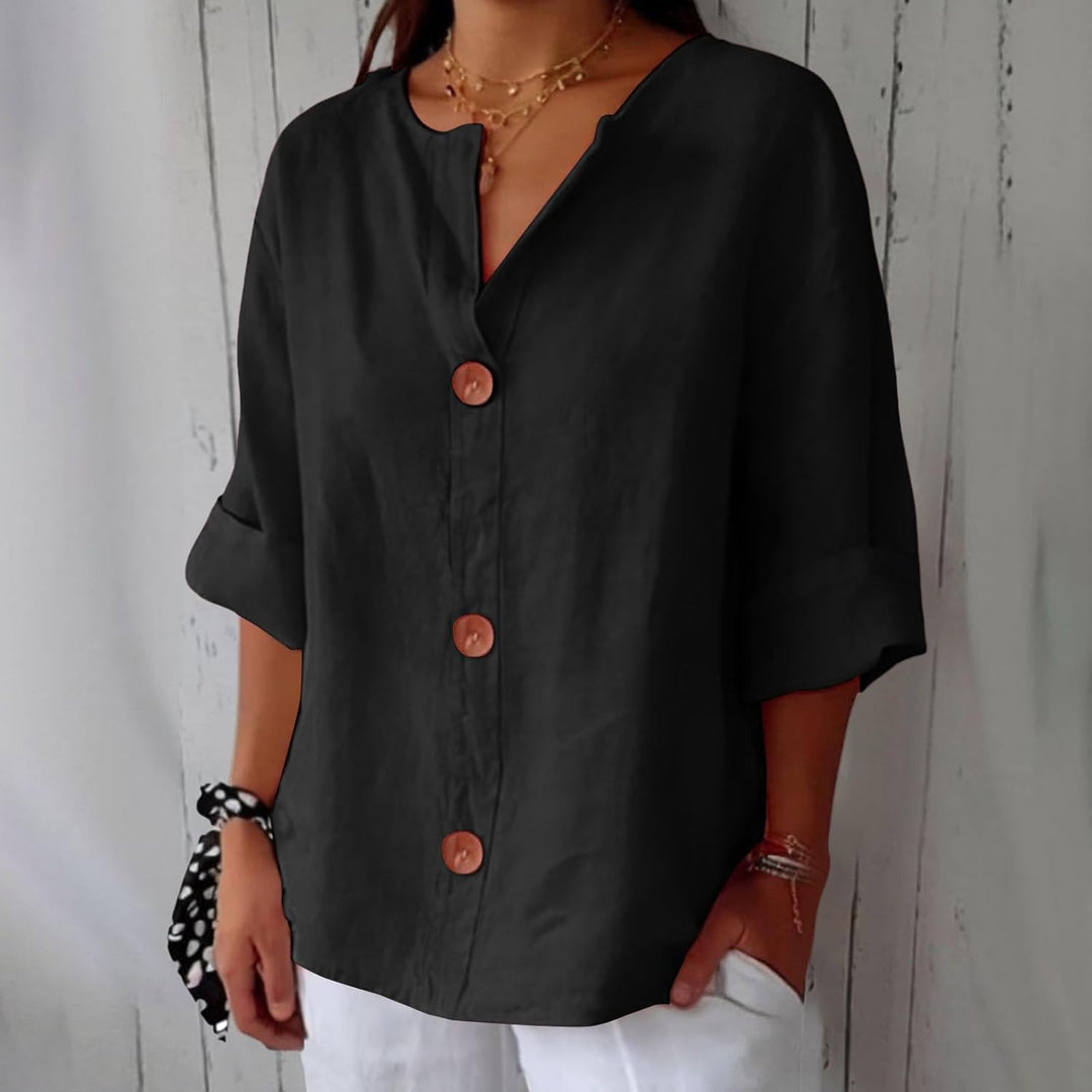 Wren | Relaxed Linen Summer Blouse