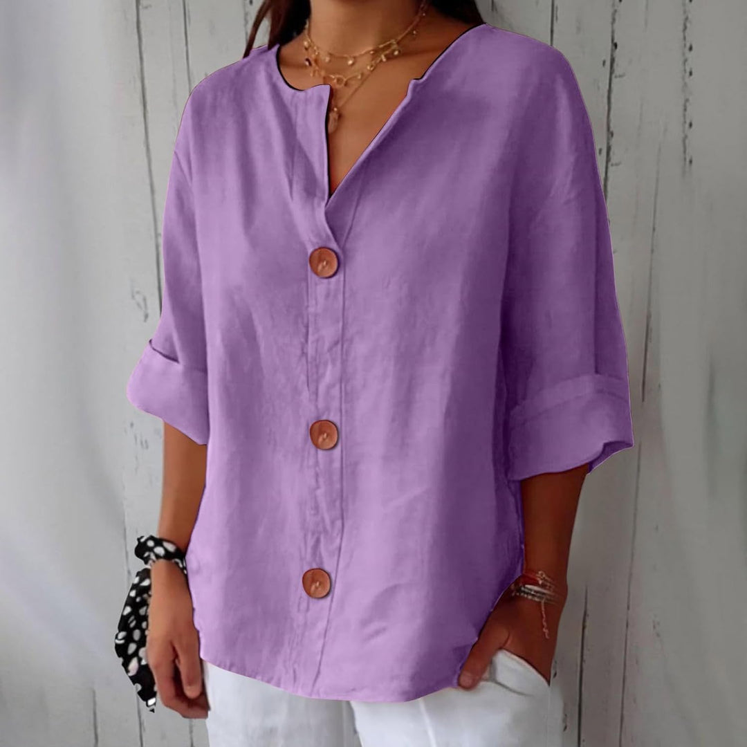 Wren | Relaxed Linen Summer Blouse