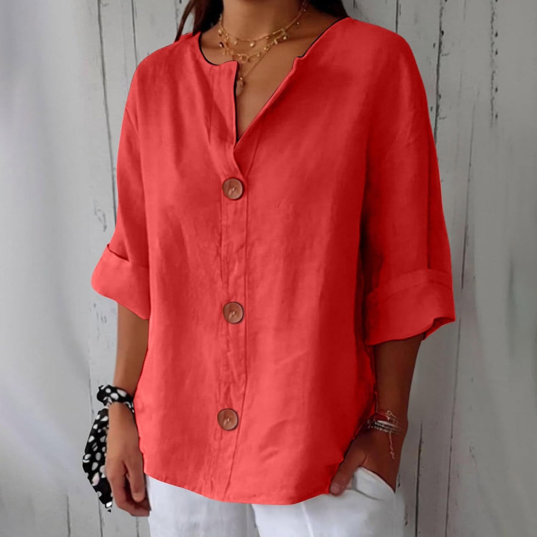 Wren | Relaxed Linen Summer Blouse