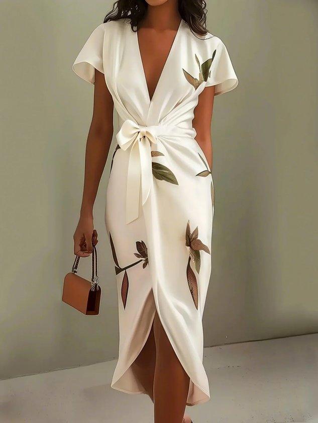 Maisie | Floral Wrap Midi Dress