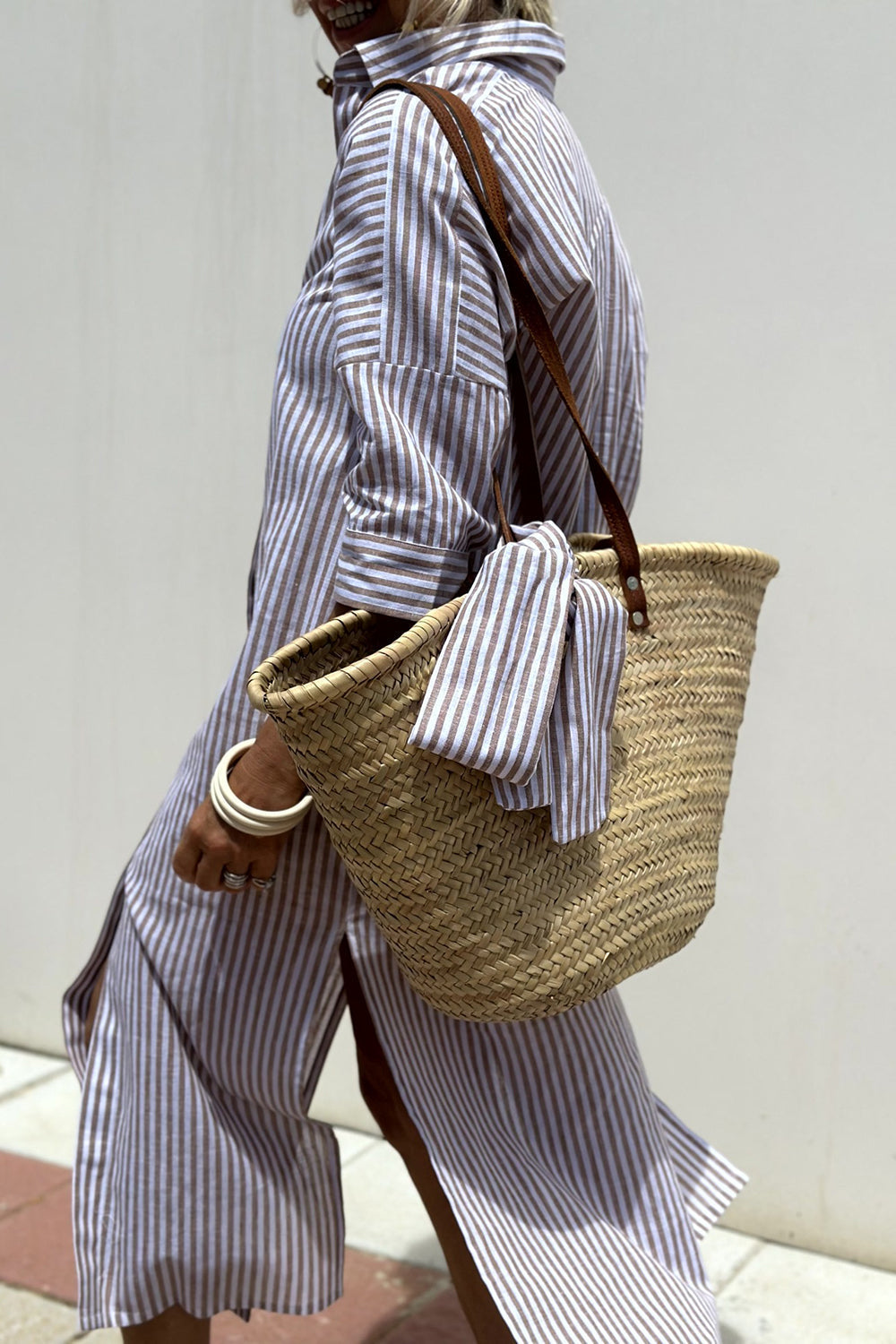 Glenys | Timeless Striped Shirt Dress with Elegant Comfort