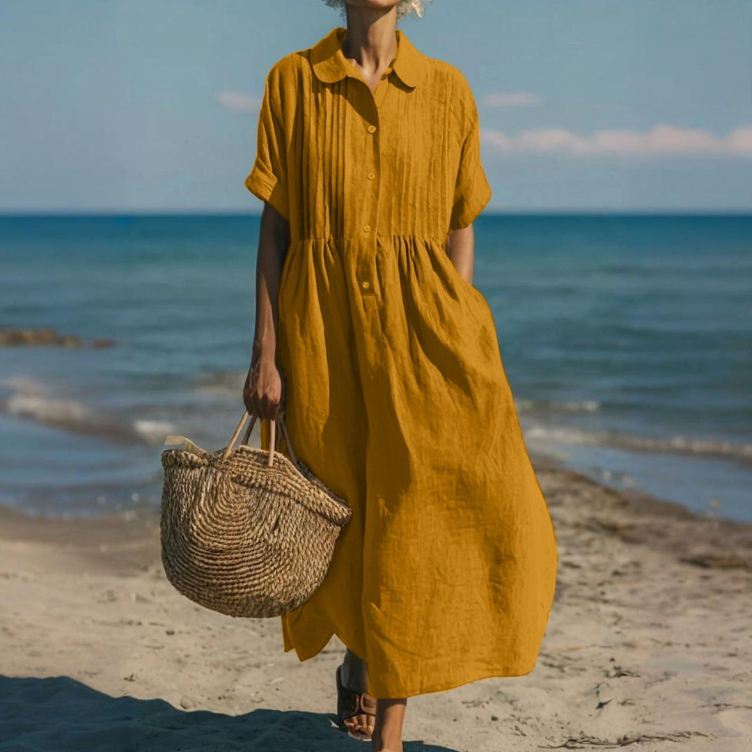 Harriet | Collared Button Dress