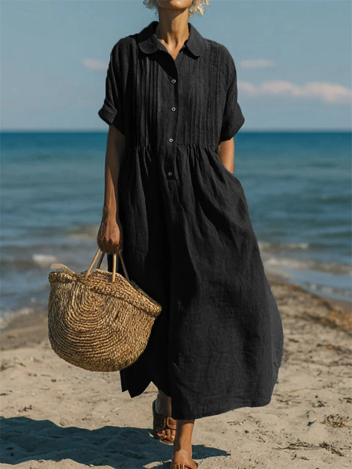Harriet | Collared Button Dress