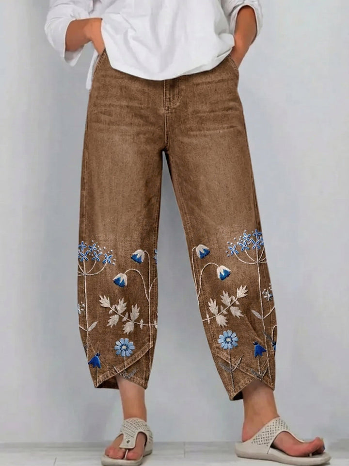 Beatrix Casual Comfort Trousers in Brown