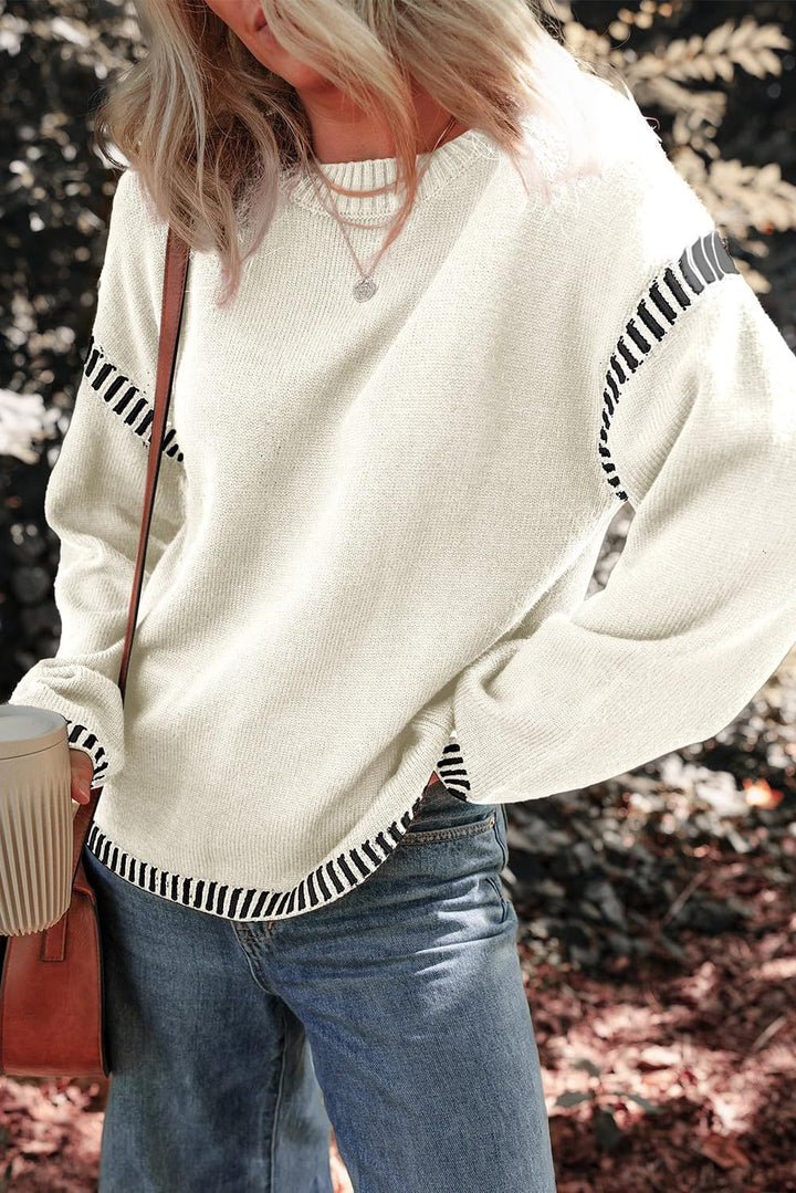 Maria | Chic Contrast Jumper
