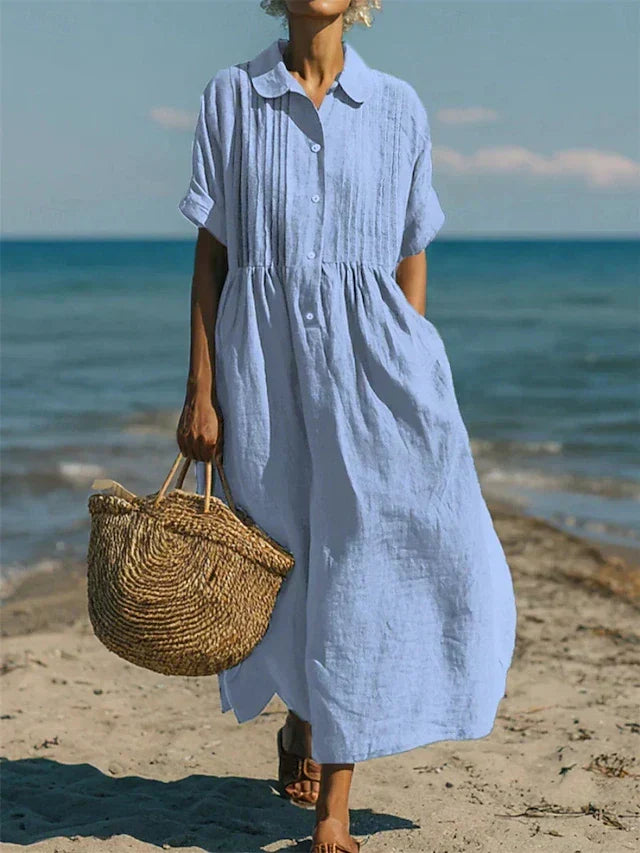 Harriet | Collared Button Dress