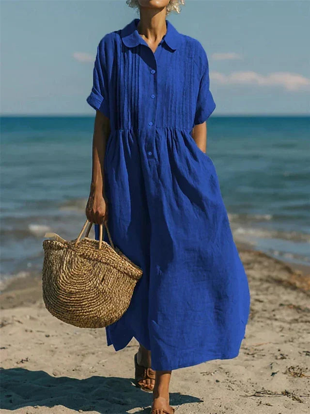 Harriet | Collared Button Dress