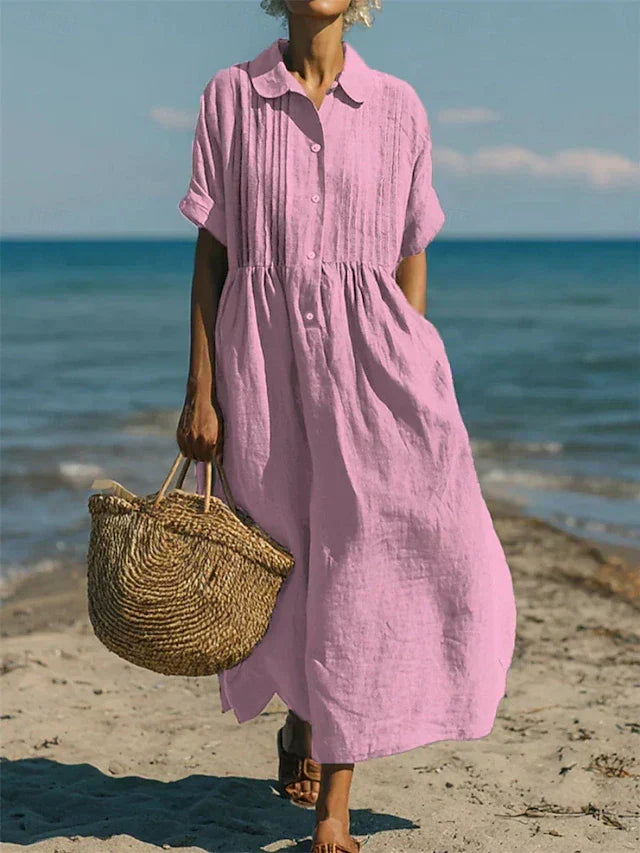 Harriet | Collared Button Dress