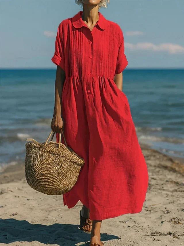 Harriet | Collared Button Dress