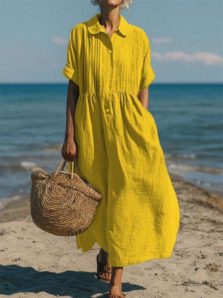 Harriet | Collared Button Dress
