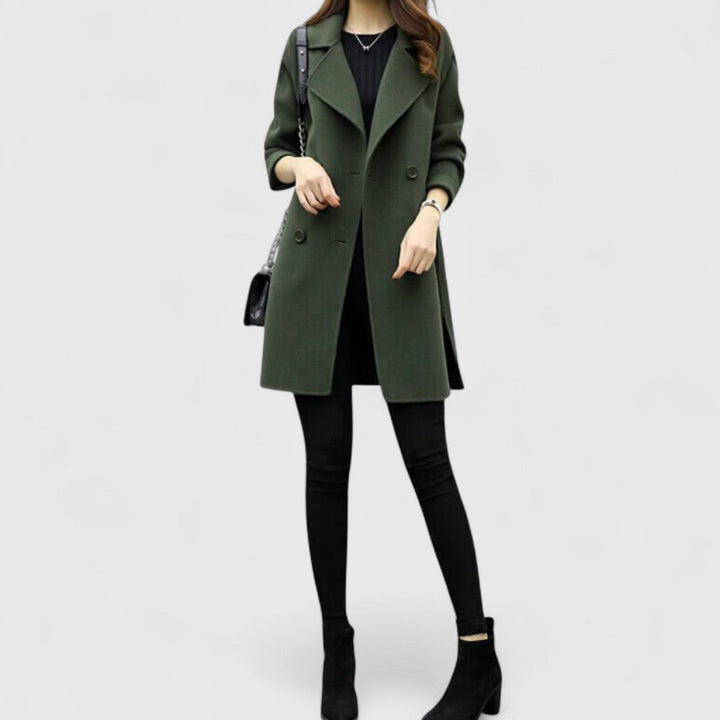 NEPHELE longline coat black