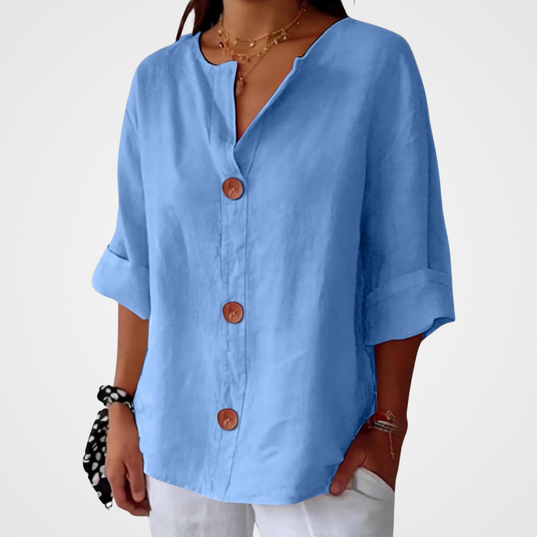 Wren | Relaxed Linen Summer Blouse