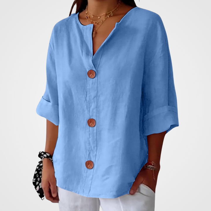 Wren | Relaxed Linen Summer Blouse