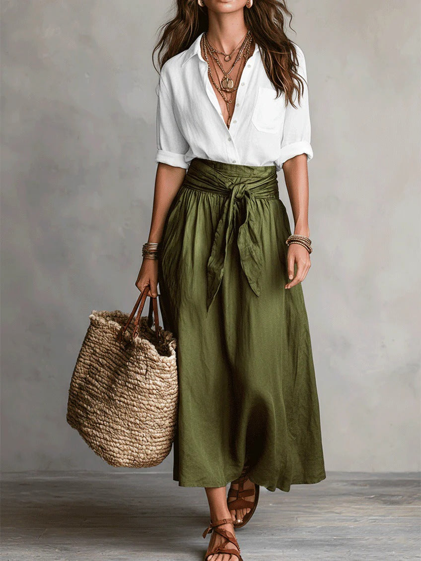 Alma | Tie-Waist Midi Set