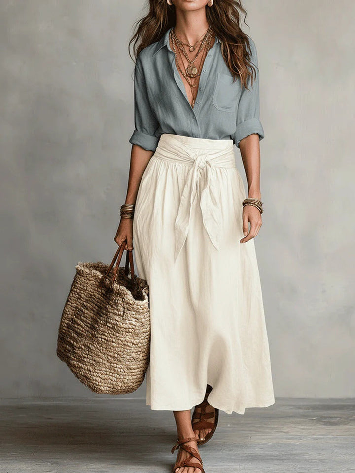 Alma | Tie-Waist Midi Set