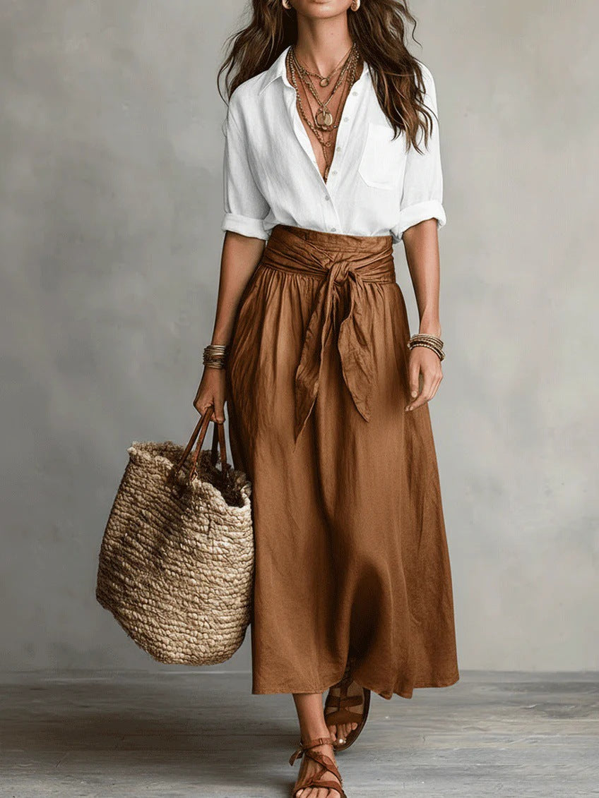 Alma | Tie-Waist Midi Set