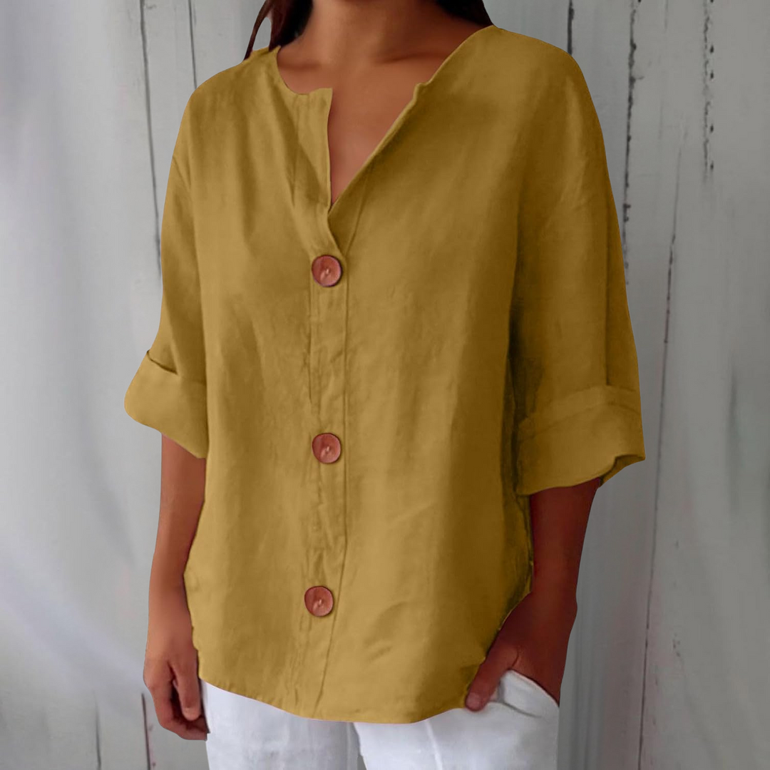Wren | Relaxed Linen Summer Blouse
